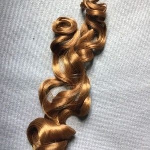 PRE STRETCHED CURLY ORANGE CROCHET HAIR